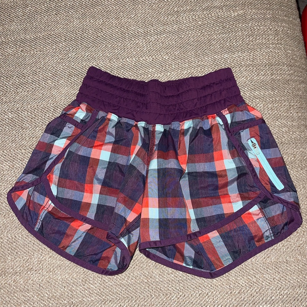 Lululemon plaid shorts
